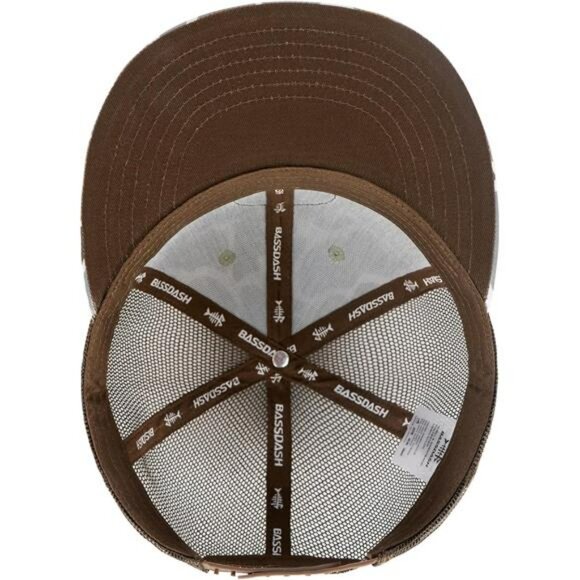 Flat Brim Trucker Hat Adjustable Snapback Mesh Back Cap for Men Women - Picture 5 of 6